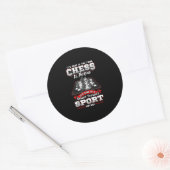 Chess Funny Quottes Humor Gezegden Ronde Sticker (Envelop)