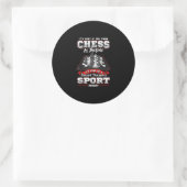 Chess Funny Quottes Humor Gezegden Ronde Sticker (Tas)