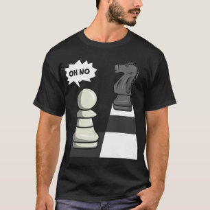 Chess Funny verhuist Knight naar Pwn Funny Chess P T-shirt
