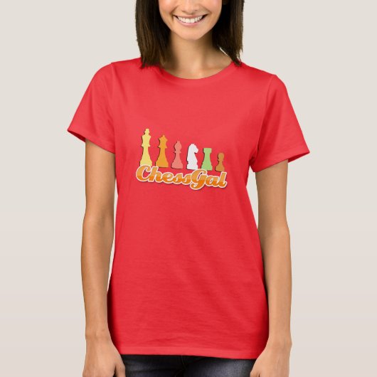 Chess Gal t-shirt (Voorkant)