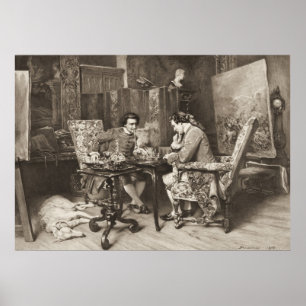 Chess Game 1898 Poster