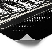 Chess Game Board Player Think Poster (Hoek)