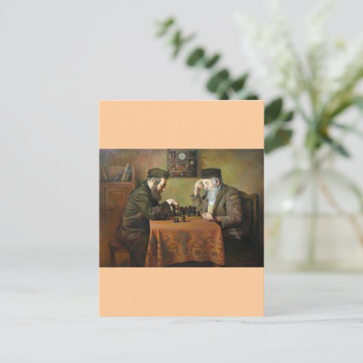 Chess Game Briefkaart (Staand voorkant)