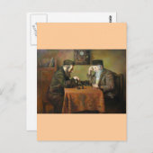 Chess Game Briefkaart (Voorkant / Achterkant)