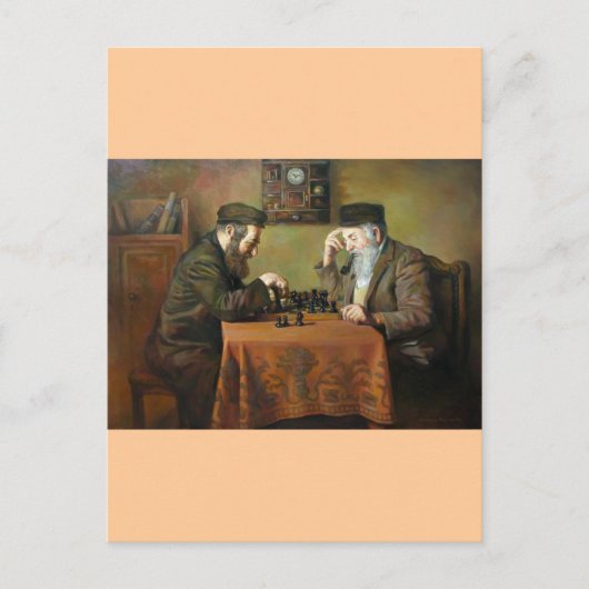Chess Game Briefkaart (Voorkant)