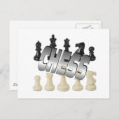 Chess Game Briefkaart (Voorkant / Achterkant)