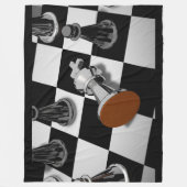 Chess Game Checkmate Fleece Blanket (Voorkant)