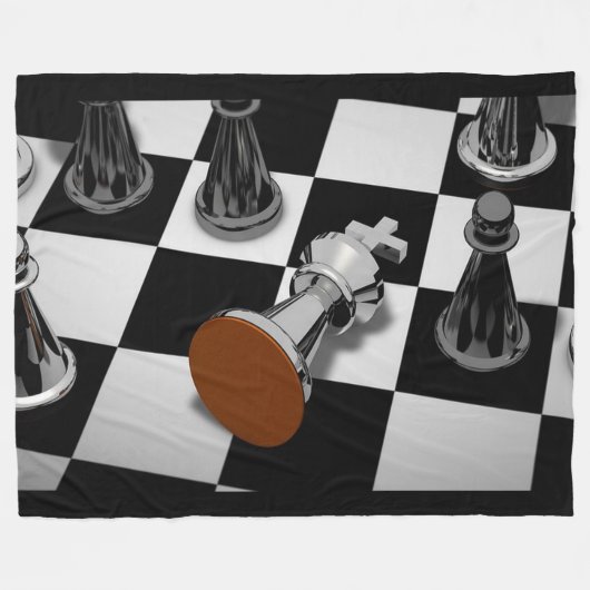 Chess Game Checkmate Fleece Blanket (Voorkant (Horizontaal))