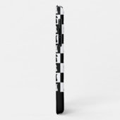 Chess Game Figtern Pattern Black & White Name Case-Mate iPhone Case (Achterkant/links)