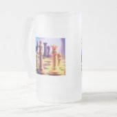 Chess Game Frosted Mok (Voorkant links)