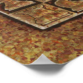 CHESS GAME IN STONE POSTER (Hoek)