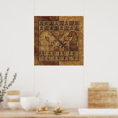 CHESS GAME IN STONE POSTER (Keuken)