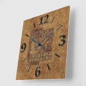 CHESS GAME IN STONE VIERKANTE KLOK (Hoek)