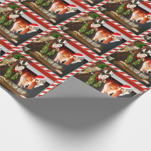 Chess Game Kerstfeestdag Gift Cadeaupapier (Hoek)