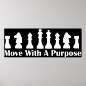 Chess Game-Move met een doel Poster (Voorkant)