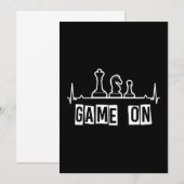 Chess Game on Checkmate punch Board Player Gift Kaart (Voorkant / Achterkant)