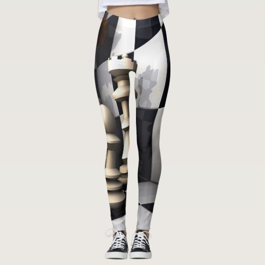 Chess Game Play Leggings (Voorkant)