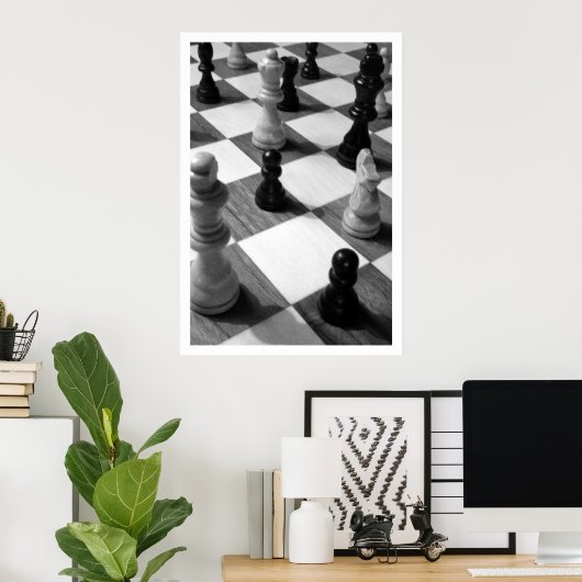 Chess Game Poster (Thuiskantoor)