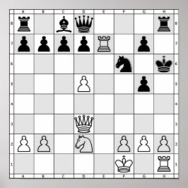 Chess Game Poster Drie