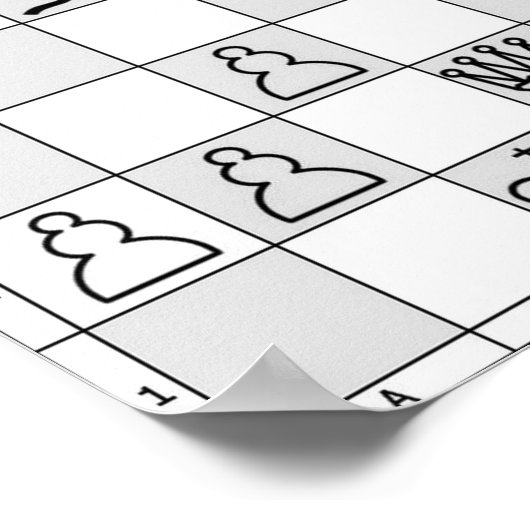 Chess Game Poster One (Hoek)