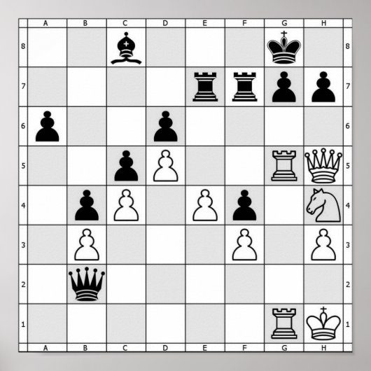 Chess Game Poster Seven (Voorkant)