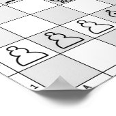 Chess Game Poster Vier (Hoek)