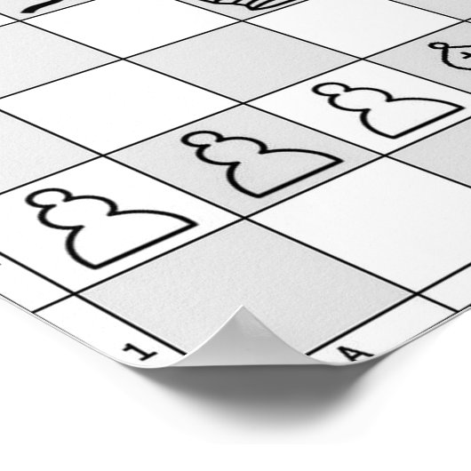Chess Game Poster Vier (Hoek)