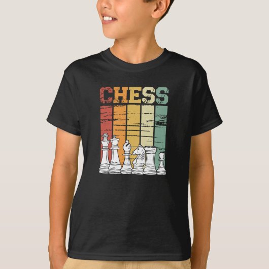 Chess game retro  t-shirt (Voorkant)