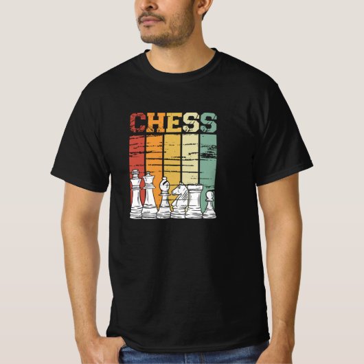 Chess game retro  t-shirt (Voorkant)