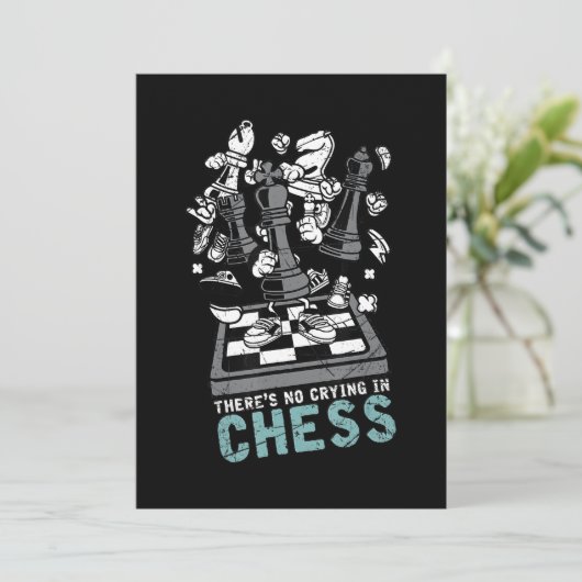 Chess Geek Gift Chess Kaart (Staand voorkant)