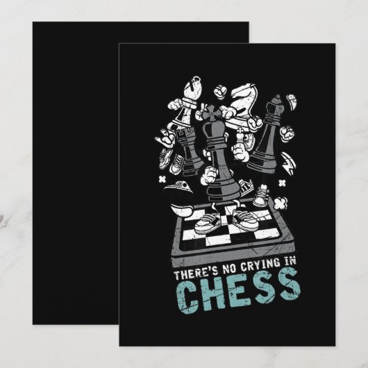 Chess Geek Gift Chess Kaart (Voorkant / Achterkant)