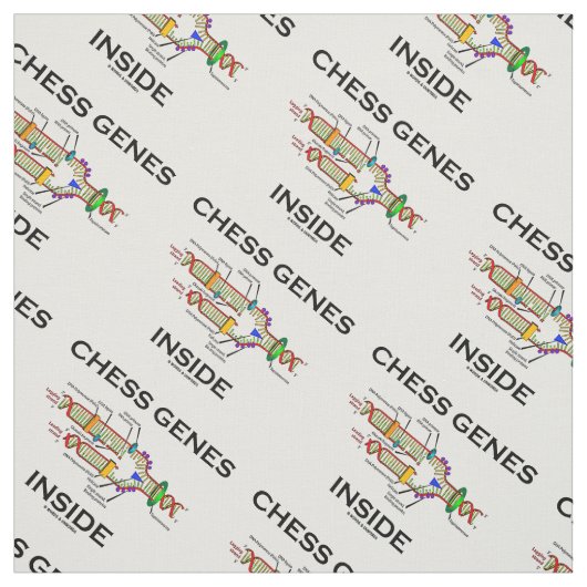 Chess Genes Inside DNA Replication Humor Stof (Swatch)