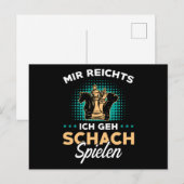 Chess German Chess Player Gift Briefkaart (Voorkant / Achterkant)