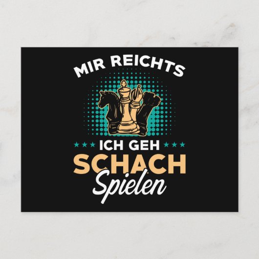 Chess German Chess Player Gift Briefkaart (Voorkant)
