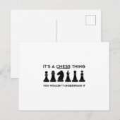 Chess Gift | Chessboard Chessboard Chess Club Briefkaart (Voorkant / Achterkant)