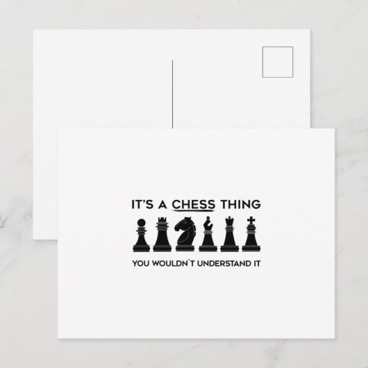 Chess Gift | Chessboard Chessboard Chess Club Briefkaart (Voorkant / Achterkant)