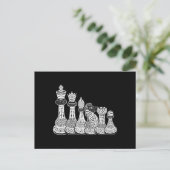 Chess Gift | Ik hou echt van de schaakstukken Aankondigingskaart (Staand voorkant)