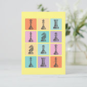 Chess Gift | Ik hou echt van de schaakstukken Bedankkaart (Staand voorkant)