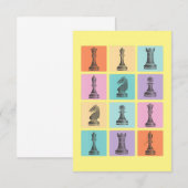 Chess Gift | Ik hou echt van de schaakstukken Bedankkaart (Voorkant / Achterkant)