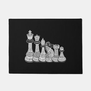 Chess Gift Ik hou echt van de schaakstukken Deurmat