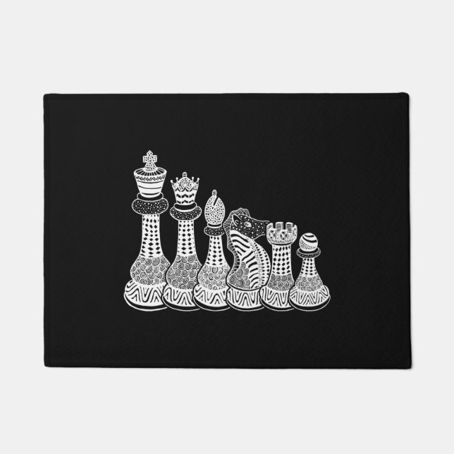 Chess Gift | Ik hou echt van de schaakstukken Deurmat (Voorkant)