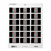 Chess Gift | Ik hou echt van de schaakstukken Etiket (Full Sheet)