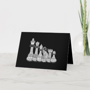 Chess Gift   Ik hou echt van de schaakstukken Feestdagen Kaart