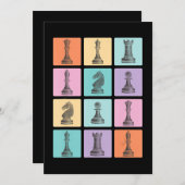 Chess Gift | Ik hou echt van de schaakstukken Feestdagenkaart (Voorkant / Achterkant)