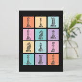 Chess Gift | Ik hou echt van de schaakstukken Feestdagenkaart (Staand voorkant)