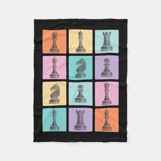 Chess Gift | Ik hou echt van de schaakstukken Fleece Deken (Voorkant)