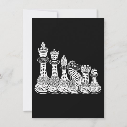 Chess Gift | Ik hou echt van de schaakstukken Kaart (Voorkant)