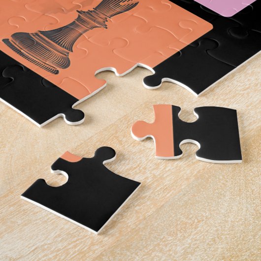 Chess Gift | Ik hou echt van de schaakstukken Legpuzzel (Zijkant)