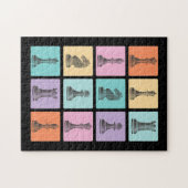 Chess Gift | Ik hou echt van de schaakstukken Legpuzzel (Horizontaal)