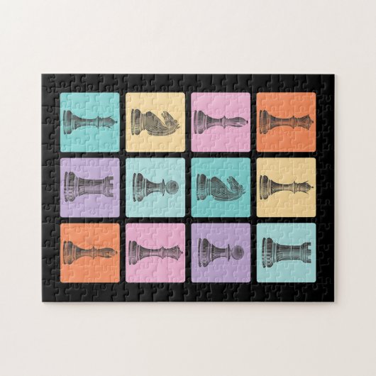 Chess Gift | Ik hou echt van de schaakstukken Legpuzzel (Horizontaal)